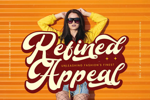 Midstic Vibes - Modern Bold Retro Script Font Letterena Studios 