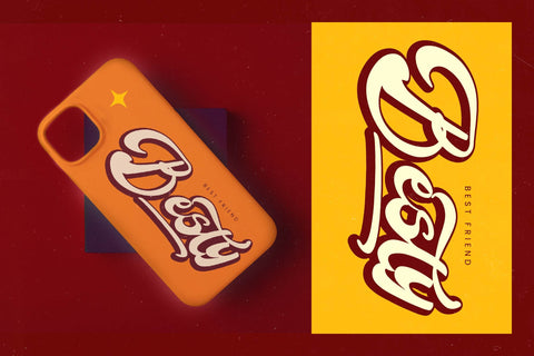 Midstic Vibes - Modern Bold Retro Script Font Letterena Studios 