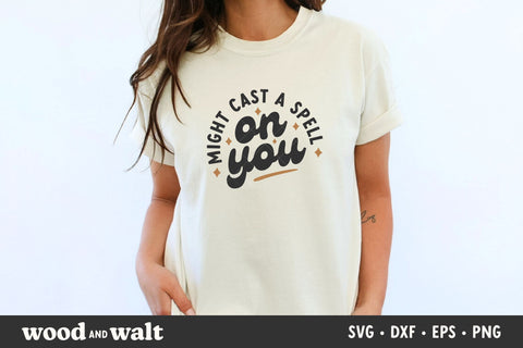 Might Cast A Spell On You SVG | Retro Halloween SVG SVG Wood And Walt 
