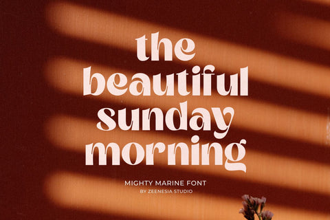 Mighty Marine Font Zeenesia Std 