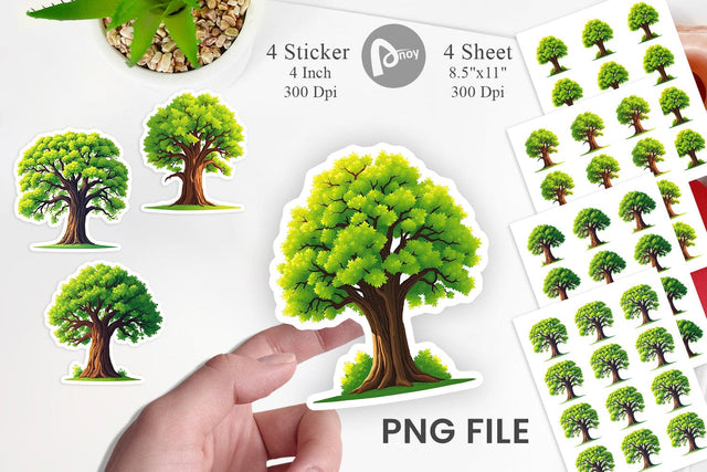 Mighty Oak Sticker Sublimation artnoy 