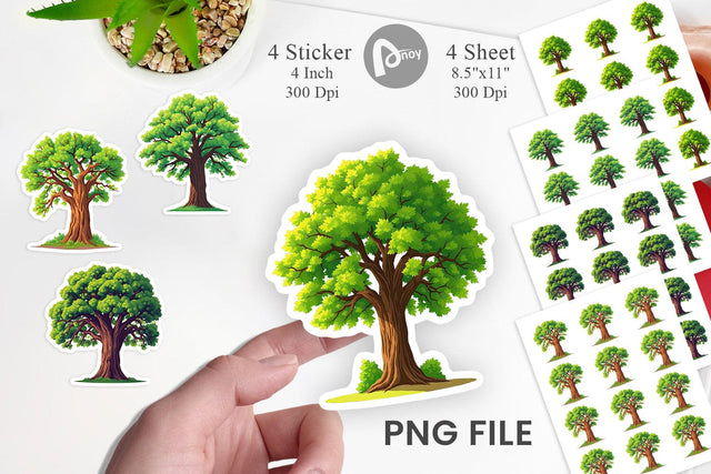 Mighty Oak Sticker Sublimation artnoy 