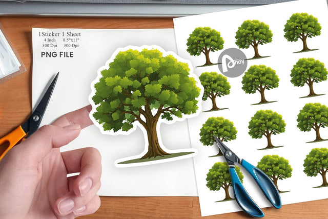 Mighty Oak Sticker Sublimation artnoy 