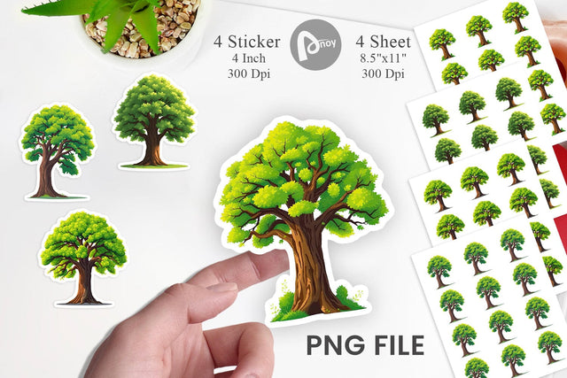 Mighty Oak Sticker Sublimation artnoy 