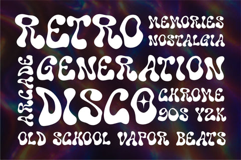 Mignova – Psychedelic Wavy Groovy Retro Font Font Mozzatype 