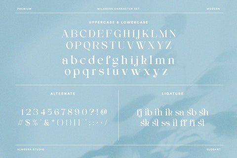 Milaness - Elegant Serif Font Font studioalmeera 