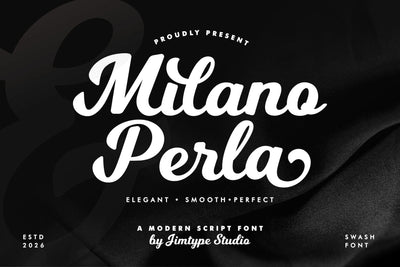 Milano Perla — Modern Branding Script Font Font Jimtype Studio 