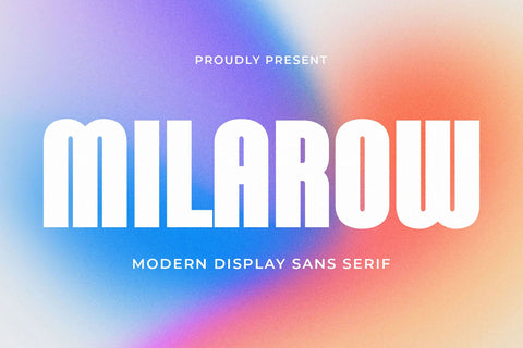 Milarow - Modern Display Sans Serif Font studioalmeera 