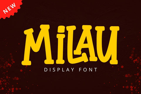 Milau - Display Font Font Sakha Design Studio 