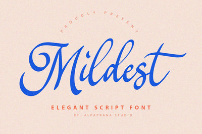 Mildest - Script Font Font Alpaprana Studio 