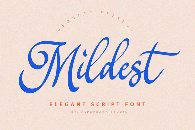 Mildest - Script Font Font Alpaprana Studio 