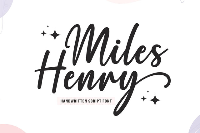 Miles Henry - Modern Script Font Font Jozoor 