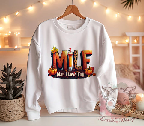 Milf PNG, Fall Football, Thankful, Sublimation Design, Digital Download, Autumn Sports, Football Lover, Thanksgiving Decor Sublimation Lara' s Designs 