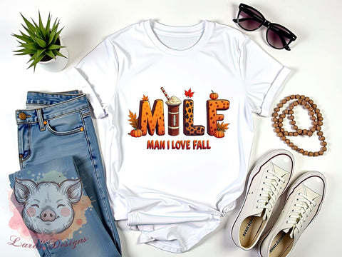 Milf PNG, Fall Football, Thankful, Sublimation Design, Digital Download, Autumn Sports, Football Lover, Thanksgiving Decor Sublimation Lara' s Designs 