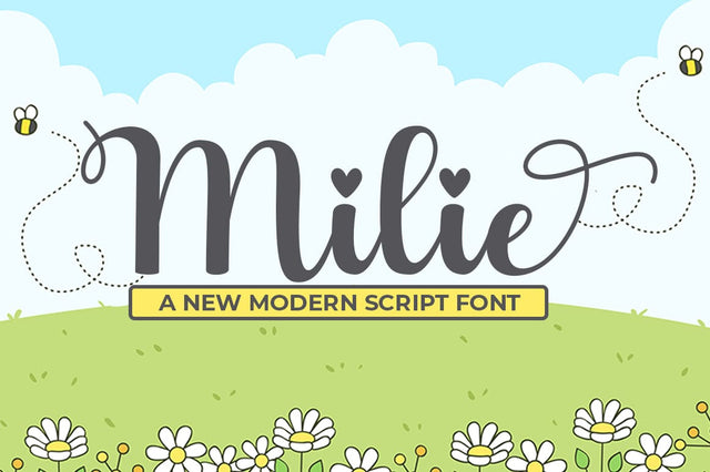 Milie Font Studio Natural Ink 