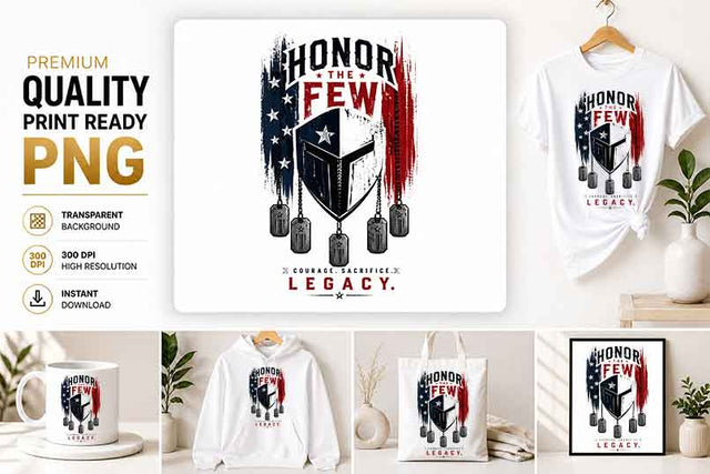 Military PNG | Honor Legacy Patriotic Sublimation Design SVG BillahCrafts 