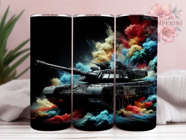 Military Tank Camouflage 20oz Tumbler, Military Tumbler, Army Vehicle, Tank Design, Sublimation Wrap, 20oz Tumbler, Camouflage Gifts, Veteran Decor Sublimation Li Zamperini 
