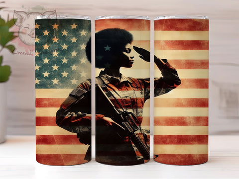 Military Veteran 20oz Tumbler Png, Straight & Tapered Tumbler Png, 4th Of July Tumbler Png, Digital Download PNG Sublimation Lara' s Designs 