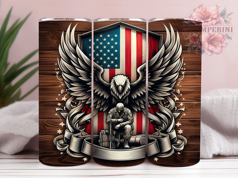 Military Veteran 20oz Tumbler Wrap PNG, 4th of July Tumbler Png, Straight & Tapered Tumbler Wrap, Instant Digital Download Sublimation Li Zamperini 