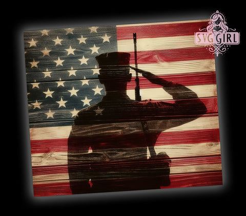 Military Veteran 20oz Tumbler Wrap Sublimation Design, Straight Tapered Tumbler Wrap, 4th of July Tumbler Png, Instant Digital Download Sublimation SvggirlplusArt 