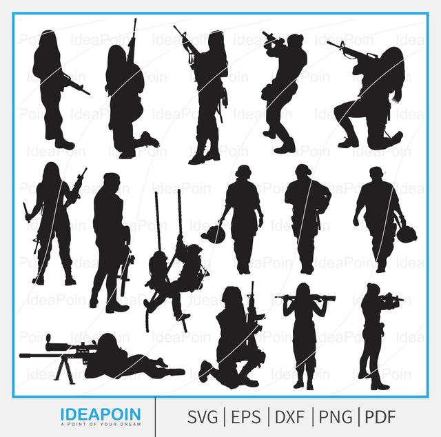 Military Woman svg, Soldier Clipart, army women svg, Female Soldier, Army Woman Png, Female Soldiers Svg, Soldiers Vecror, Military svg SVG Dinvect 