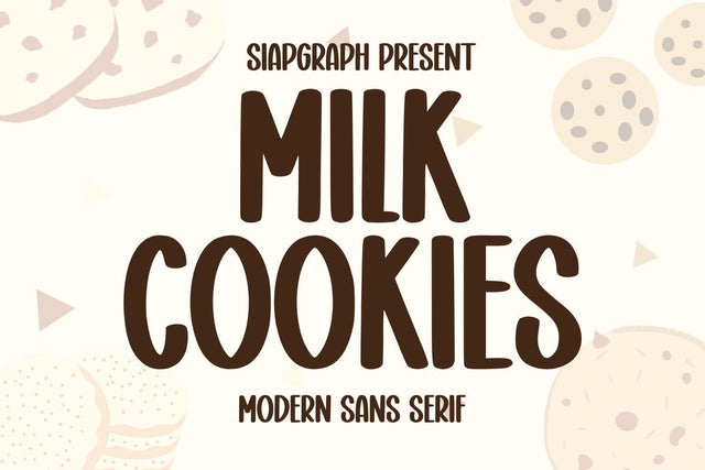 Milk Cookies Font Masyafi Studio 