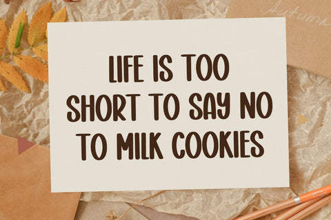 Milk Cookies Font Masyafi Studio 