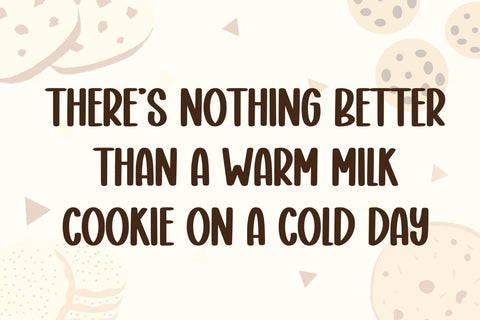 Milk Cookies Font Masyafi Studio 