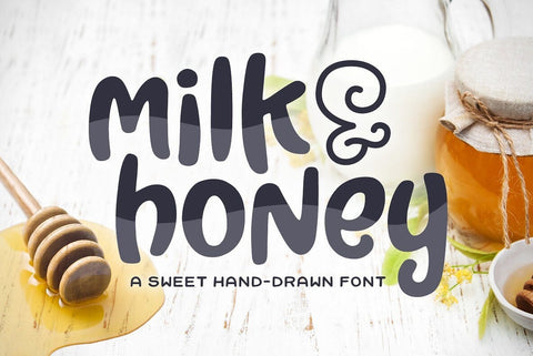 Milk & Honey Font Font Denise Chandler 