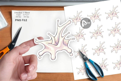 Milk Splash Sticker Sublimation artnoy 