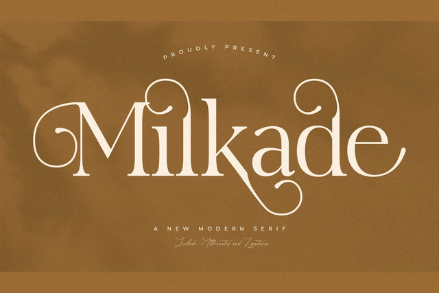 Milkade Typeface Font Storytype Studio 