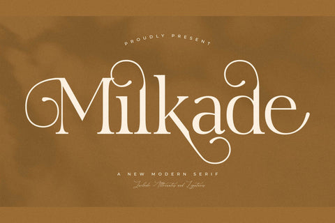 Milkade Typeface Font Storytype Studio 