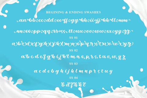 Milkshake Script Font studioalmeera 