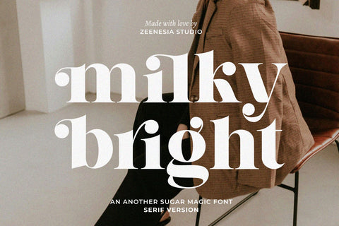 Milky Bright Font Zeenesia Std 