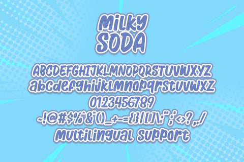 Milky Soda Font Font Dm Letter Studio 