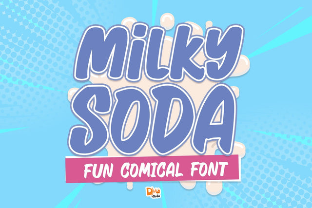 Milky Soda Font Font Dm Letter Studio 