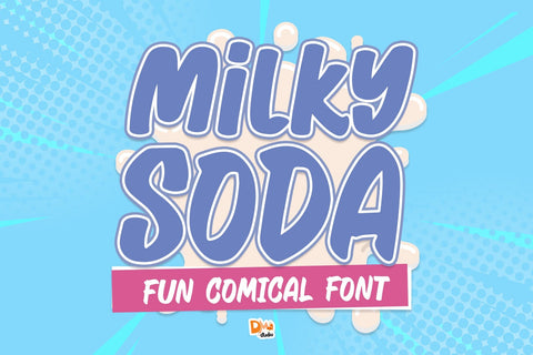 Milky Soda Font Font Dm Letter Studio 