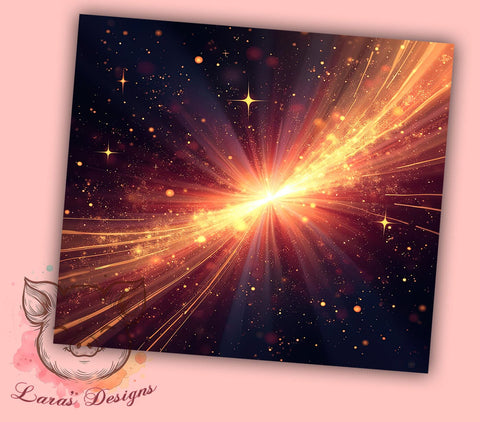 Milky Way Tumbler, Sparkly Space Design, Maroon and Yellow Tumbler, 20oz Tumbler Wrap, Sublimation Design, Abstract Space Art, Galaxy Tumbler, Cosmic Tumbler Wrap Sublimation Lara' s Designs 