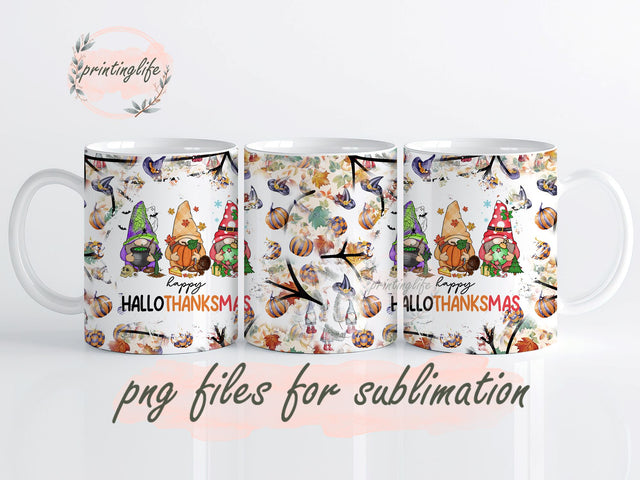 Milkyway Happy Hallothanksmas Design Digital Download PNG Sublimation PrintingLife 
