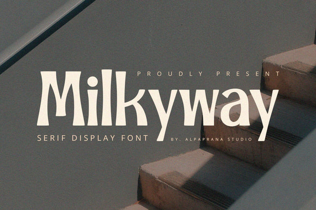 Milkyway - Serif Display Font Alpaprana Studio 