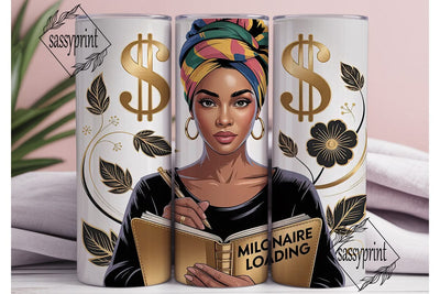 Millionaire Loading 20oz Tumbler Wrap Sublimation sassyprint 