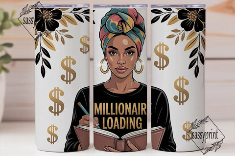 Millionaire Loading 20oz Tumbler Wrap Sublimation sassyprint 