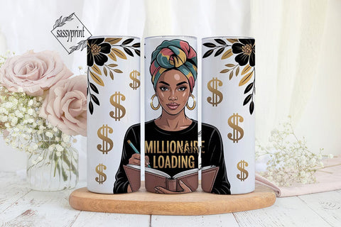 Millionaire Loading 20oz Tumbler Wrap Sublimation sassyprint 