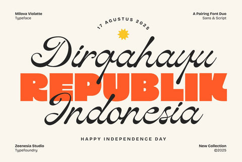 Milova Violatte Font Zeenesia Std 