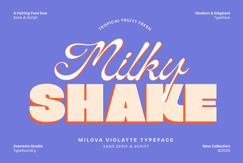 Milova Violatte Font Zeenesia Std 