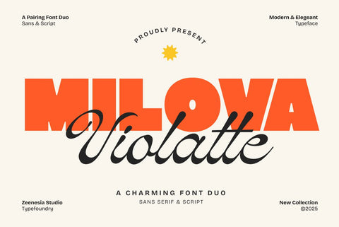 Milova Violatte Font Zeenesia Std 