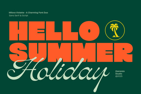 Milova Violatte Font Zeenesia Std 