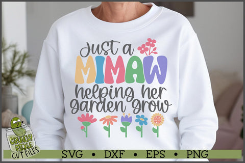 Mimaw Helping Her Garden Grow SVG File SVG Crunchy Pickle 