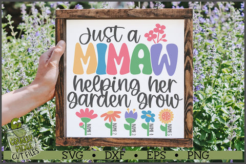 Mimaw Helping Her Garden Grow SVG File SVG Crunchy Pickle 