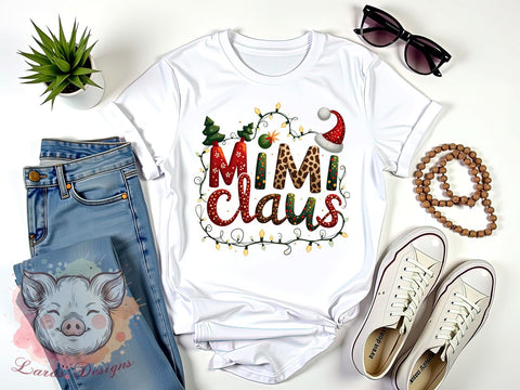Mimi Claus, Christmas PNG, Holiday Sublimation, Grandma Christmas, Christmas Clipart, Holiday Decor, Digital Download, Cute Christmas Art Sublimation Lara' s Designs 